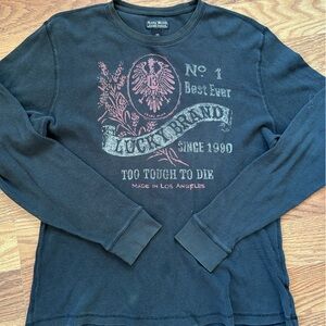 Lucky Brand Black Graphic Sweatshirt